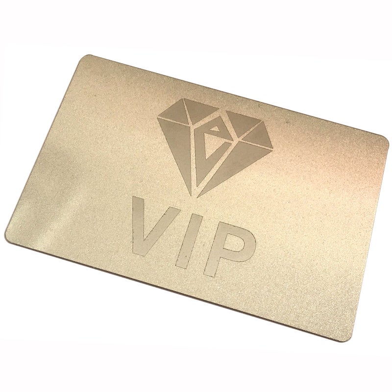 Ebamaz Sublimation Print Metal Business Cards Tablet Thick 86X54mm Pack of 10PCS (Aluminum 0.45mm Thickness, Pearled Golden, Blank) - Image 4